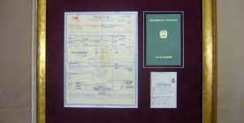 Passport and personal documents from entry to Canada.