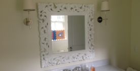 Bathroom mirror professional hanging services.